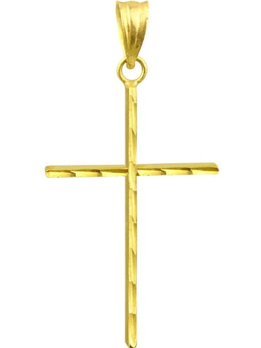 10k gold cross pendant walmart