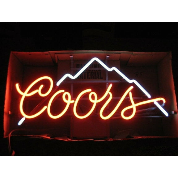 Queen Sense 14"x10" Coor Mountain Neon Sign Man Cave Handmade Neon Light 114CoorM