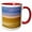 Red/White, variant on 3drose, Usa, California, Trona Pinnacles. Motion Blur Abstract of Desert., 11oz Two-tone Red Mug