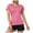 Pink, variant on Clearance! Hontri Women V Neck Short Sleeve Moisture Wicking Athletic Shirts Sport Activewear Top Women's T-Shirts Army Green L