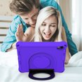 thumbnail image 4 of Case for iPad Mini 6th Generation 2021 (8.3 inch), Allytech Slim Kidsproof Foldable Handle Viewing Stand Durable Skid-Proof EVA Protective Case for Apple iPad Mini 6 2021(A2567/A2568/A2569), Purple, 4 of 6