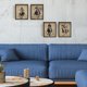 thumbnail image 3 of 4 piezas de pintura de pared de vaquero occidental, cuadro de equitación, impresiones de pared, periódico vintage, lienzo al óleo, decoración de cueva de hombre, 3 of 7