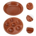 thumbnail image 6 of Tineasur Ceramic Escargot Baking Dish Red 6-Hole for Storage Use 2Pcs, 6 of 6
