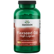 Swanson Flaxseed Oil High Lig 980 mg 200 Softgels