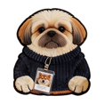 thumbnail image 2 of Yhmxh Cute Cartoon Dog Bath Mat, Funny Soft Plush Bathroom Rugs Decor for Dog Lovers, 23.62" x 15.75" Absorbent Non Slip Bath Rug Washable Floor Mat for Bathroom Tub, Kitchen, Bedroom, 2 of 6