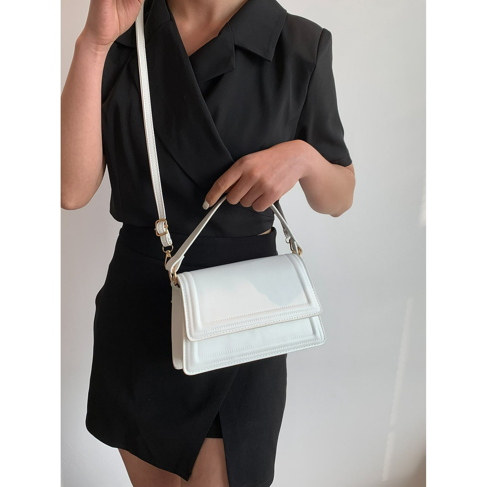 Leather square bag 2025