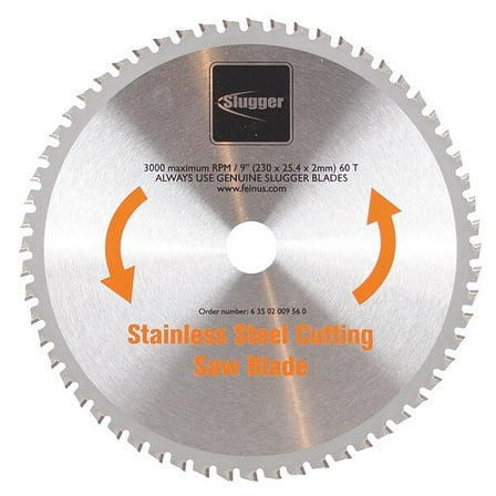Fein Circular Saw Blades,Stainless Steel,9 in 63502009560