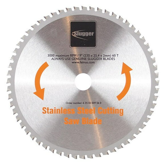 Fein Circular Saw Blades,Stainless Steel,9 in 63502009560