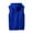 Blue, variant on Teissuly Fashion Men Sleeveless Hooded Waistcoat Slim Jacket Blouse Tops Shirt