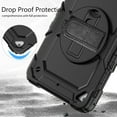 thumbnail image 7 of For iPad Mini 5th/4th Generation Case 7.9 inch 2019/2015, 360 Rotating Shockproof Cover with Stand, Screen Protector, Shoulder Strap, Black, 7 of 7
