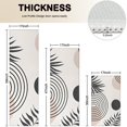thumbnail image 4 of Brown Boho Geometric and Plant Pattern Kitchen Rugs Sets Of 3,Kitchen Runner Rugs Non Skid Washable,Decorative Kitchen Floor Mats for Kitchen,Sink,Laundry,17"x30"+ 17"x47" + 17"x59", 4 of 6