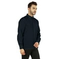 thumbnail image 3 of Bestman Solid Button Down Shirt For Men Long Sleeve With Patch Pocket Formal Business Wear, 3 of 7