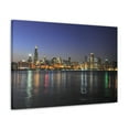 thumbnail image 5 of Chicago Night Skyline Canvas Artwork Breathtaking Stunning Cityscape for Home Decor Ready to Hang, 5 of 18