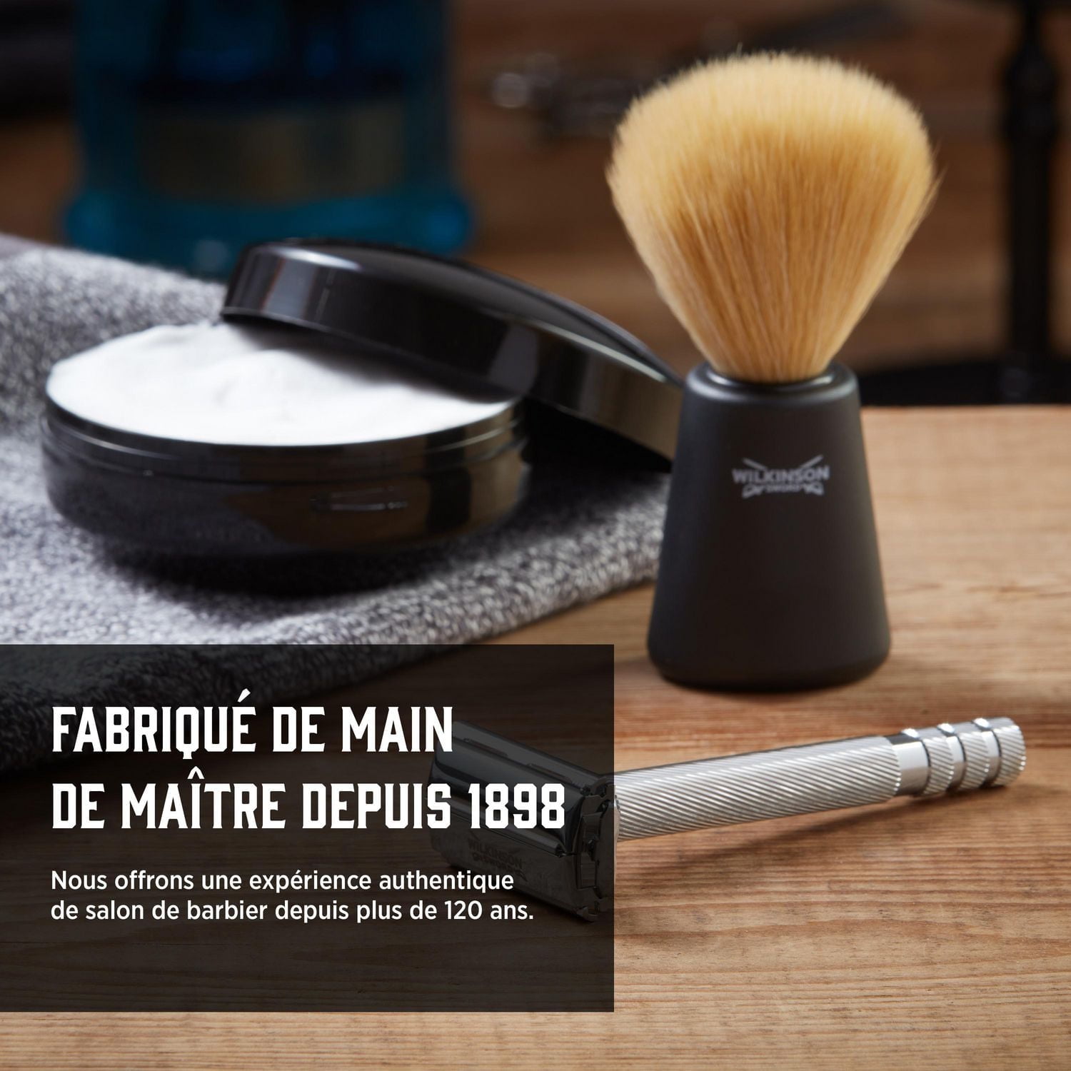 Savon à raser en bol pour rasage à l’ancienne de marque Wilkinson Sword 125 g