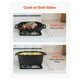 thumbnail image 5 of Enameled Cast Iron Dutch Oven, 3.5 Quart with Lid, Heavy Duty Cookware, Oven & Induction Compatible, for Stews, Roasting, Baking, Black, 5 of 6