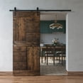 thumbnail image 2 of Coast Sequoia Inc Coast Sequoia 36in x 84in S Series Pine Wood Sliding Barn Door With Hardware Kit Kona Coffee, 2 of 5