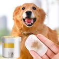 thumbnail image 5 of KMWGRE Pet Tear Stain Cleaning Wipes Gentle Soft Thick Non Woven Fabric for Dogs Cats Indoor Outdoor Use Eye Debris Remover Yellow 8X7X7cm, 5 of 5