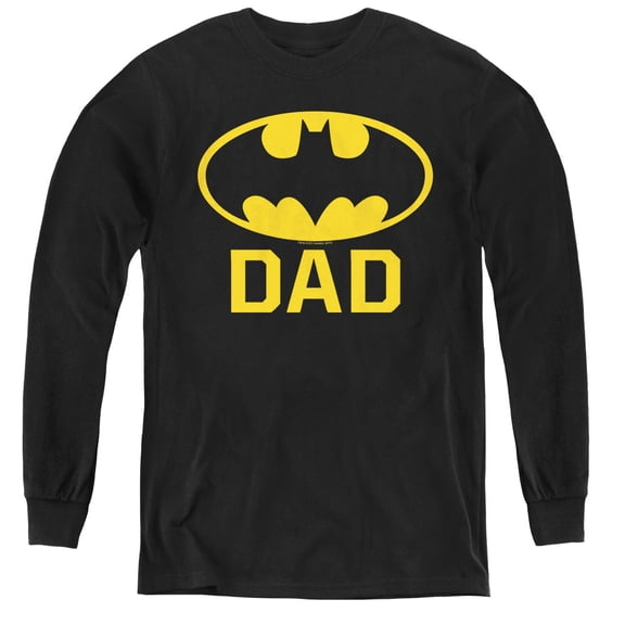 Batman - Bat Dad - Youth Long Sleeve Shirt - Large