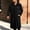A_ Black Coats for Men, variant on Men's Long Duffle Coat Classic Toggle Button Closure Lapel Collar Side Pockets Warm Outer Coat for Cold Weather Formal Casual Events Dark Gray M