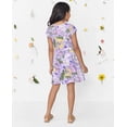 thumbnail image 3 of Vestido The Children's Place para niñas, manga corta, flor, morado, 3 of 3