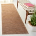 thumbnail image 2 of SAFAVIEH Lasa Tranter Solid Polyester Runner Rug, Rust/Copper, 2'3" x 8', 2 of 8