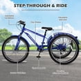 thumbnail image 5 of MOPHOTO 7 Speed 24''/26''/27.5" Adult Tricycle for Seniors with Big Basket, Exercise Men's Women's Bicycle, 3 Wheel Cruiser Bike Adjustable Seat Post, Disc Brakes Safe and Durable Adult Trikes, 5 of 10