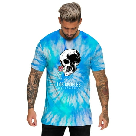 

Dtydtpe Mens Rose Summer Casual Sports Tie Dye Lettering Round Neck T Shirt Top Short Sleeve Yoga Top Men Sports Top Men s under Scrub Polyester T Shirts Tech Short Tops with Long Sleeves 1 Slipp