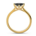 thumbnail image 4 of 2.00 Carat Trillion Cut Black Onyx Gemstone Fine Anniversary Ring for Women 14K Yellow Gold Size 9.5 by Diamond Capitals, 4 of 7