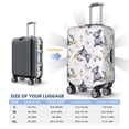 thumbnail image 6 of Kdxio Rabbit And Butterfly Pattern Luggage Cover for Travel,Elastic and Durable,Fits 18-32 Inch,-No luggage included, 6 of 8