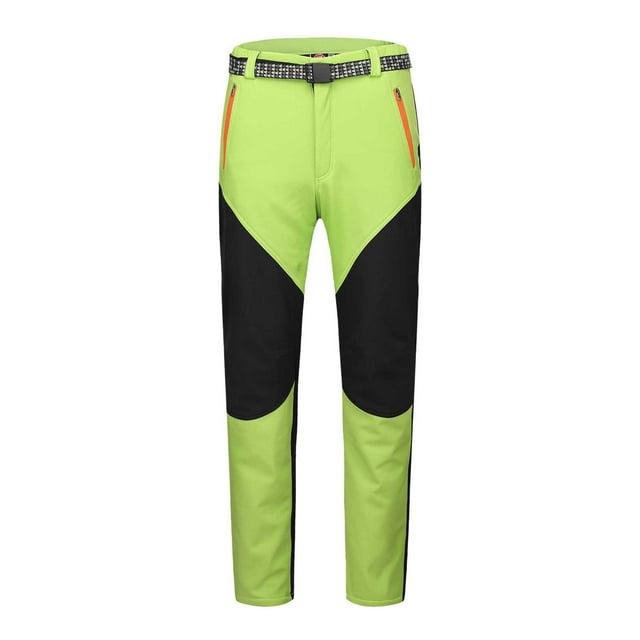 PMUYBHF Men's Cargo Pants Thickened Soft Ski Color Blocking Pants Pants Fleece Outdoor Men Pants Grey Sweatpants Men Cargo Work Pants for Men Reflective
