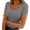 Gray, variant on Women Basic Solid Square Neck Short Sleeve Casual Comfy Slim Tshirt Top Summer Fashion U-Neck Workout Tee, Green XXL
