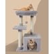 thumbnail image 3 of Lindo árbol para gatos para interiores, torre para gatos, condominio, sisal, postes rascadores con plataforma de salto, muebles para gatos, centro de actividades, casa de juegos, gris, 3 of 7