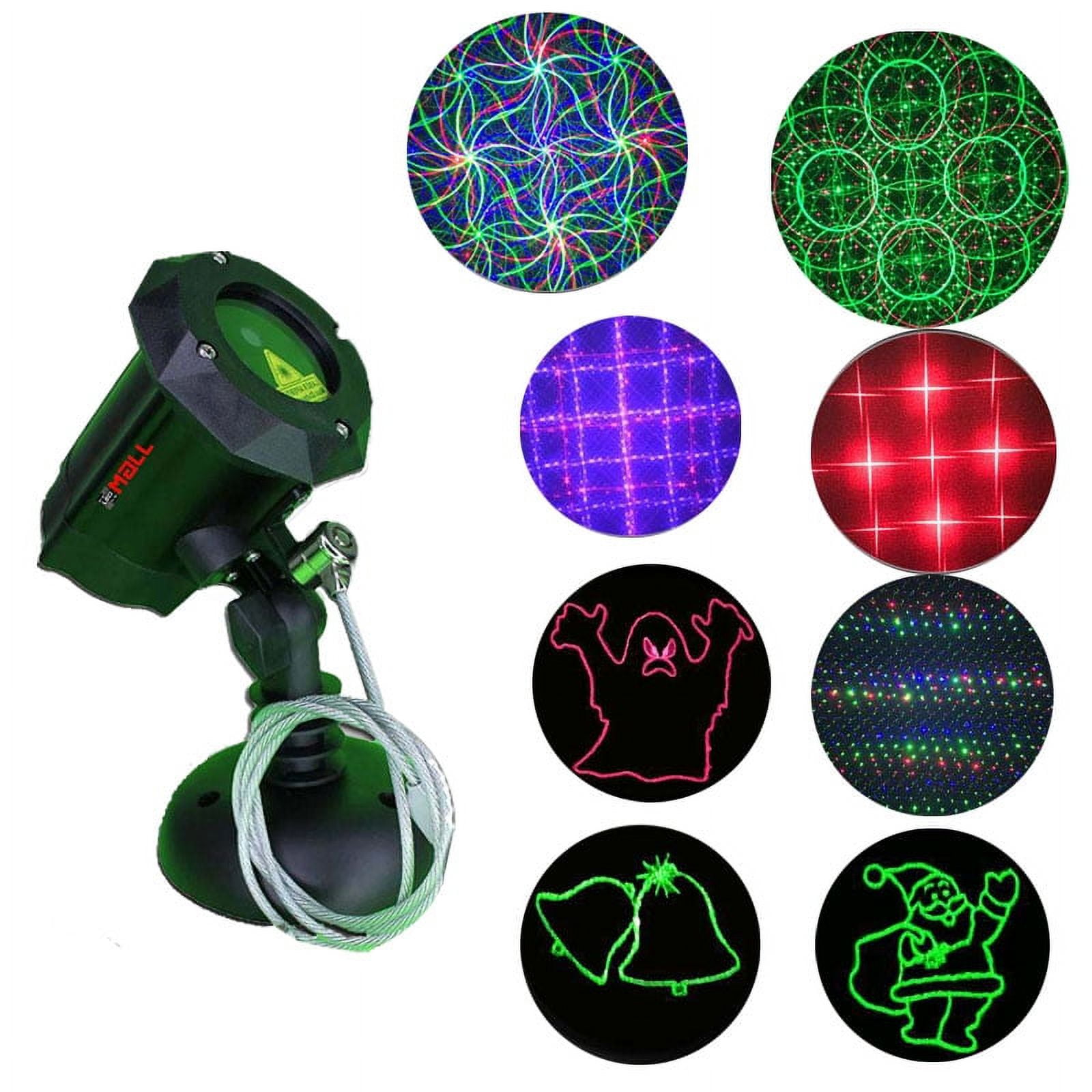 Moving Firefly Ledmall RGB Outdoor Garden Laser Christmas Lights with RF Remote Control and Security Lock