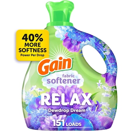 Liquid Fabric Softener (Fabric Conditioner), Relax, 101 fl oz, 151 Loads