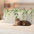thumbnail image 3 of Retro Green Leaves Outdoor Waterproof Pillow Covers, Country Pastoral Botanical Vines Decorative Rectangle Throw Pillowcase Sofa Cushion Sham for Patio/Couch/Chair, 20"x12" 2 Pack, 3 of 8