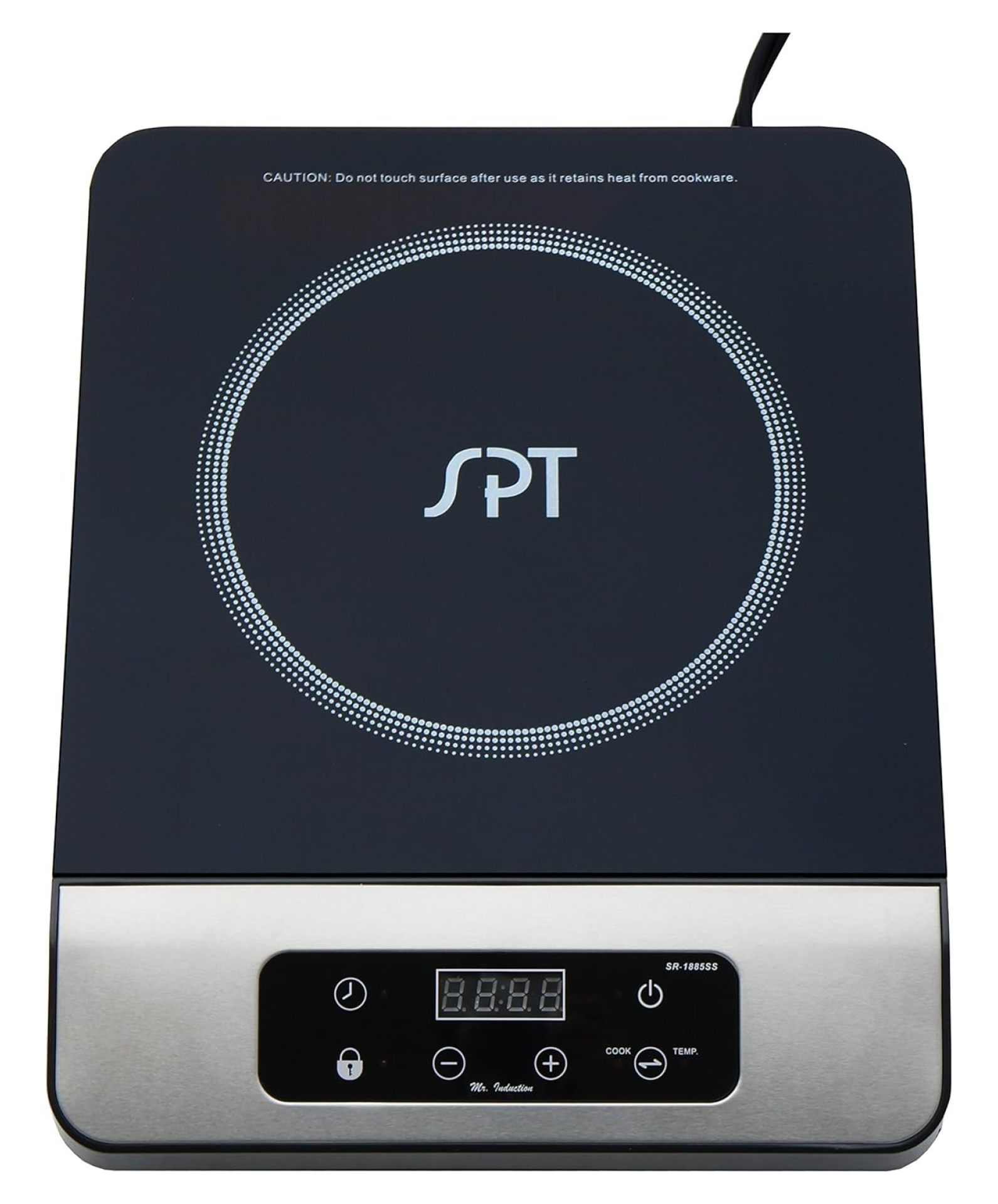 DaiZuY SR-1885SS-42BA: Combination of 1650W Induction Cooktop + Stainless Steel Pot BLACK