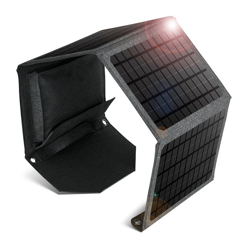 Foldable Portable Solar Charging Panel, for Portable Power Station and USB Devices, Durability and Waterproof, High Conversion Efficiency