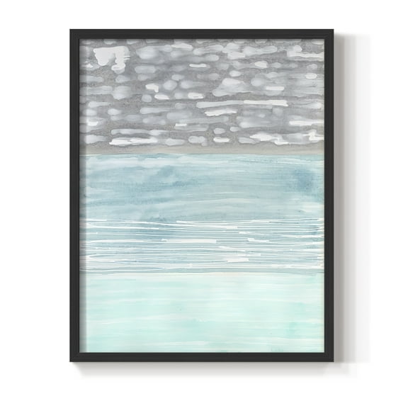 Hydrusphere II Framed Print in Black Solid Wood Framed Print No Nail Hanging