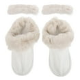 thumbnail image 1 of Zuecos de invierno con forro de felpa extraíble, insertos peludos, cálidos, transpirables, cálidos, insertos de felpa, forros de zapatos desmontables para pantuflas, 1 of 8