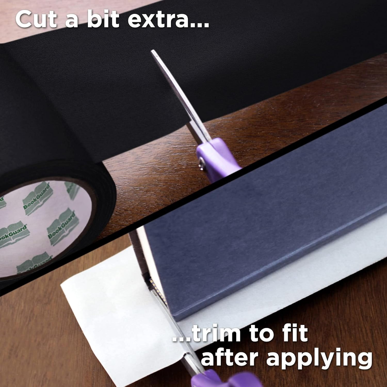 4 inch Premium Bookbinding Repair Cloth Tape, 15 Yard Roll, Black