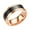 Rose Gold, variant on HOARBOEG Intelligent Temperature Stainless Steel Ring Couple's Color Changing Mood Unisex Finger Rings Valentine's Day Creative Rings