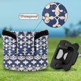 thumbnail image 6 of Haosy Elegant Indigo Ikat Print Golf Mallet Putter Cover Strong Magnetic Leather Golf Club Headcover Closure, 6 of 7
