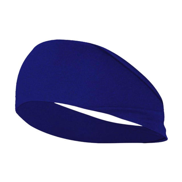 XASZHN Yoga Elastic Headbands for Women Workout Running Non Slip Navy_005 One Size