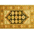 thumbnail image 1 of Ahgly Company Machine Washable Indoor Rectangle Persian Yellow Traditional Area Rugs, 5' x 8', 1 of 4