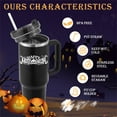 thumbnail image 7 of Ochapa 40 oz Halloween Tumbler With Handle And Straw, Double Wall Stainless Steel Water Bottle With Lid and Straw Travel Coffee Mug, Halloween Gifts For Women Men Kids, 7 of 7
