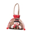 thumbnail image 2 of Gift Bags, Sack with Drawstring for Large Xmas Package Storage, Event Party Supplies, Christmas Party Favors snowman, 2 of 9