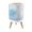 Color 3, variant on Small Trash Can with Lid Tropical Beach Turquoise Ocean Waves Palm Leaves Sunny Blue 1.8 Gallon Dog Proof Trash Can Round Garbage Can Waste Bin Wastebasket for Bathroom Bedroom Living Room