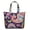White-242, variant on Paisley Boho Design Vintage Travel Tote - Large Main Compartment & Side Pockets