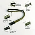 thumbnail image 3 of CNKOO 1pc Adjustable Elastic Short Dog Leash  Stretchable Nylon With Reflective Stripes  Padded Handle  Safety Buckle And Frog Clip  Durable Quick Attach/Release Clip  Ideal For Training, 3 of 7