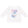 thumbnail image 3 of Inktastic Pink or Blue, Big Brother Loves You Footprints and Heart Boys Long Sleeve Toddler T-Shirt, 3 of 5